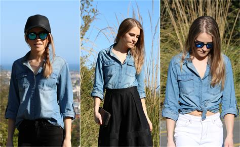 3 Ways To Style A Denim Shirt Its Sarah Lilly