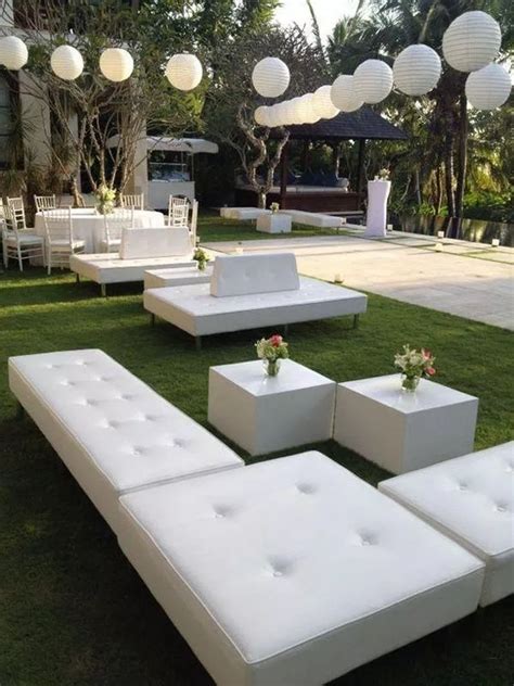 Brilliant Ideas For Your Outdoor Lounge White Party Theme Lounge Party Wedding Lounge