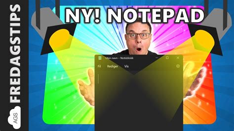 Guide Til Ny Notepad I Windows 11 Youtube