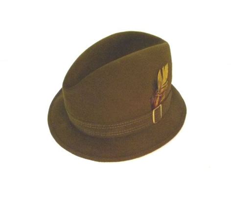 60s Vintage Royal Stetson Hat Fedora Hat Khaki Royal Stetson Etsy