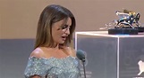 Penelope Cruz parla in italiano dopo il premio a Venezia78