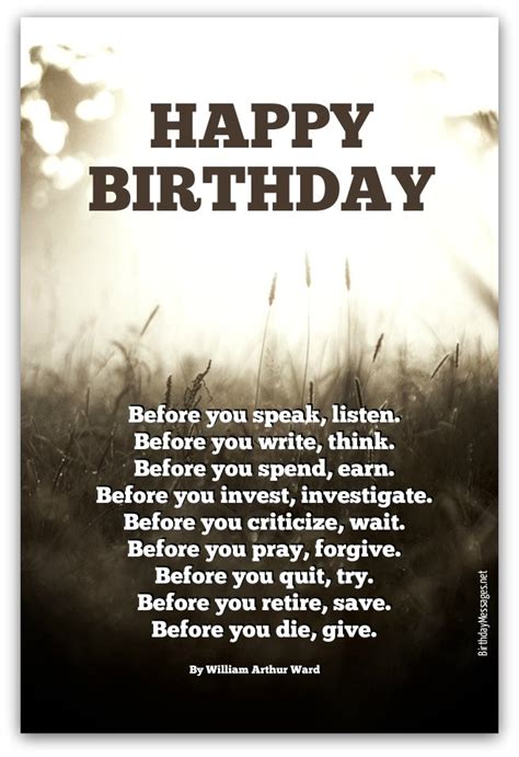 Inspirational Birthday Poems Page 2