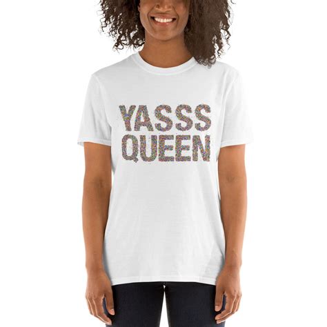Yasss Queen Sprinkle Text Tshirt Pride Shirt Lgbtq Tshirt Etsy