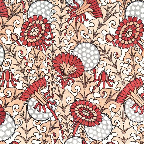 Download Premium Illustration Of Art Nouveau Dandelion Flower Pattern