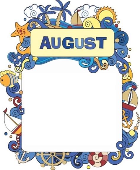 August Clipart Borders And Other Clipart Images On Cliparts Pub™