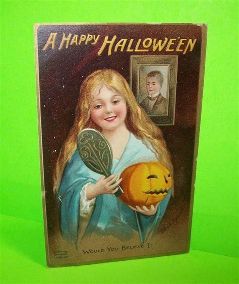 Halloween Postcard Ellen Clapsaddle 1909 Embossed Artwork Original