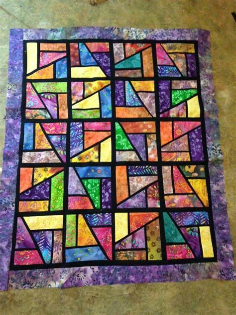 Stained Glass Crazy Quilt Crazy Quilts Patterns Scrappy Quilt