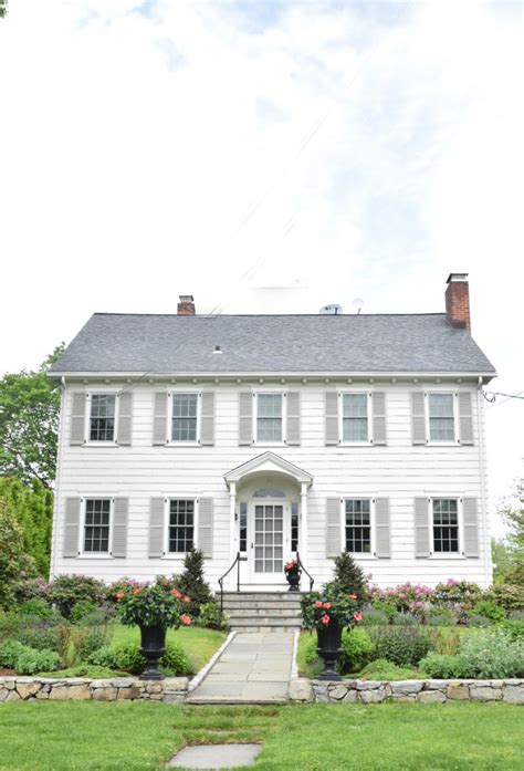 New England Homes Exterior Paint Color Ideas Nesting