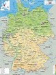 Physical Map of Germany - Ezilon Maps