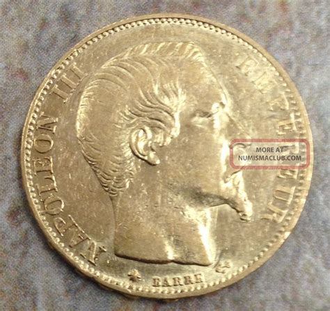 1860 Bb 20 Gold Francs Pq Coin Louis Napoleon Iii