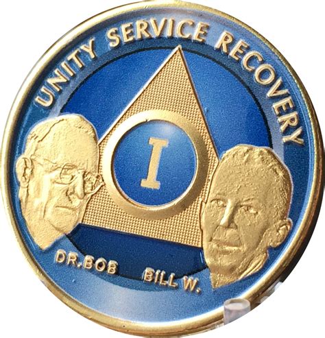 Aa Alcoholics Anonymous 20 Year Founders Bronze Medallion Chip Bill W
