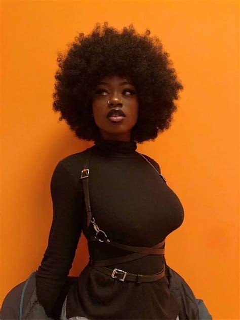 Download Sexy Black Woman Afro Wallpaper