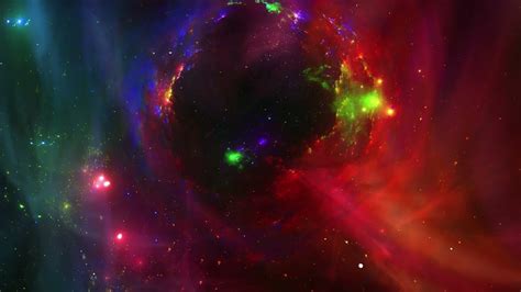 Space Animation Rainbow Nebula Tv Mood Screensaver Abstract Motion
