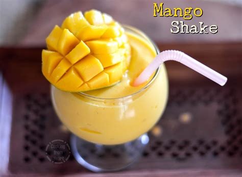 mango milkshake mango ice cream shake recipe cooking from heart