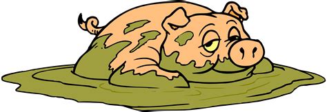Pig In Mud Clip Art Library
