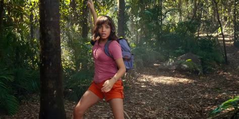 dora the explorer is all grown up in a live action movie