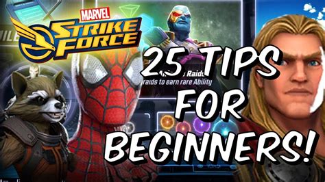 25 Tips For Beginners Introduction To Marvel Strike Force Global