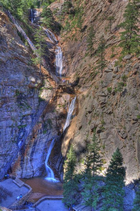 The Broadmoor Seven Falls Of South Cheyenne Creek In South Cheyenne