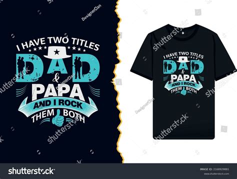 Happy Fathers Day Tshirt Design Dad Stock Vector Royalty Free