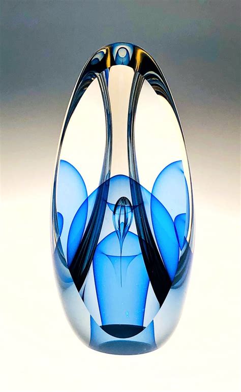 Veiled Triple Illusion By Edward Kachurik Art Glass Paperweight Artful Home In 2022 Glass