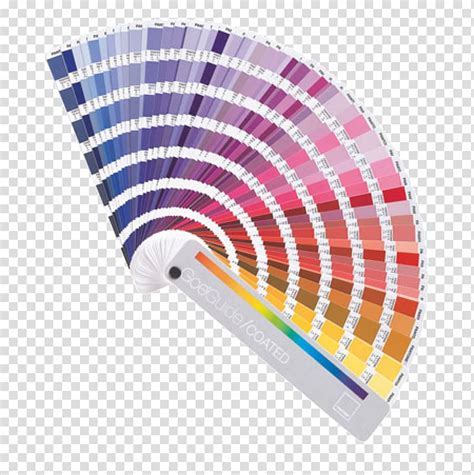 Multicolored Hand Fan Illustration Paper Pantone Color Chart Printing