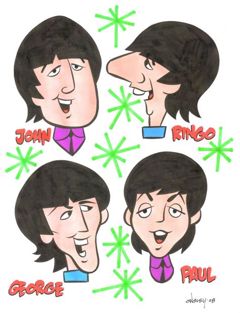 Patrick Owsley Cartoon Art And More The Beatles Cartoon Original