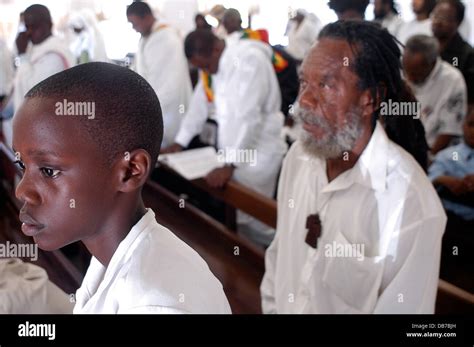 Rastafarian People In A Ceremony At The Ethiopian Orthodox Church