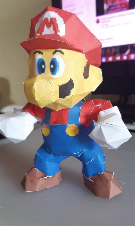 In conmemoration of 35 years of super mario i make this mario 64 ...