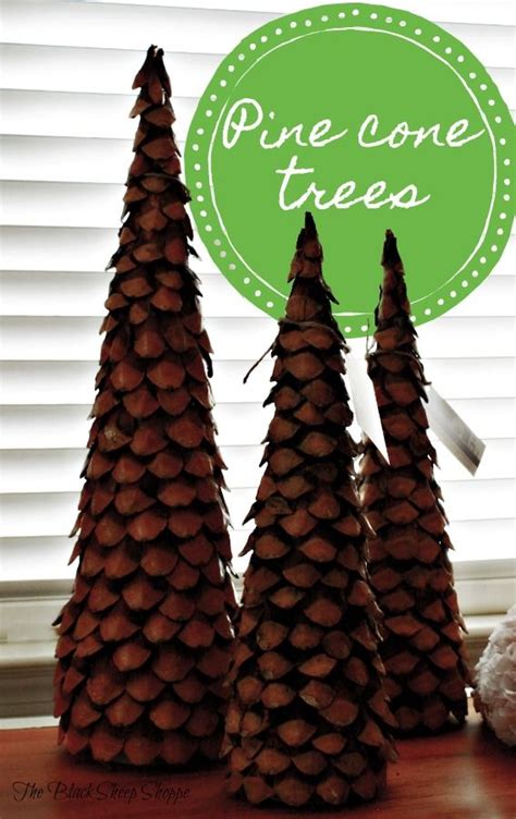 Diy Pinecone Christmas Trees Pine Cones Easy Christmas Crafts Christmas Tree Crafts