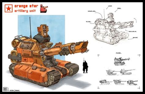 Advance Wars Papercraft Artstation Advance Wars Redesign Orange Star
