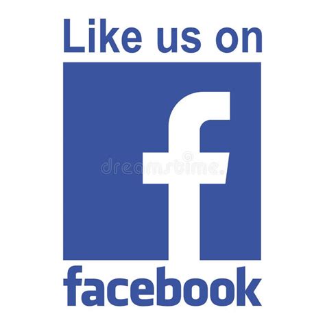 Follow Us On Facebook Logo Editorial Photography Illustration Of