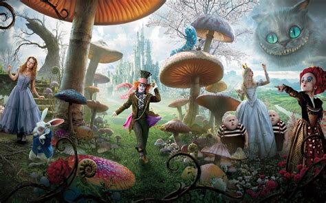 Alice In The Wonderland Tim Burton Wallpapers Wallpaper Cave