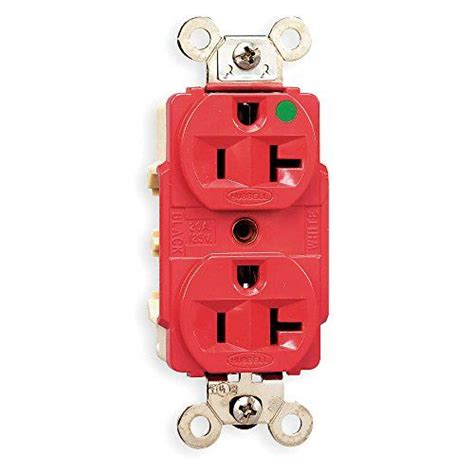 Receptacle Duplex 15a 5 15r 125v Red Receptacles Duplex