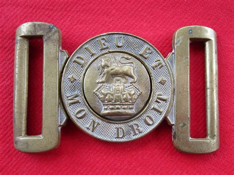 Rare Antique Victorian British Army Brass Belt Buckle Etsy