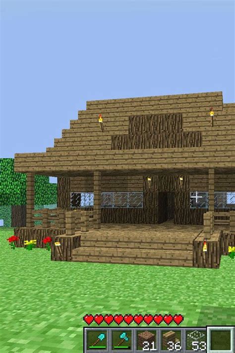 For pocket edition ( mc pe ) xbox xbox360 , ps , ps3 , ps4 , pc.for me this is the best looking house with the most simple design! Easy house to make on creative and survival | Minecraft ...