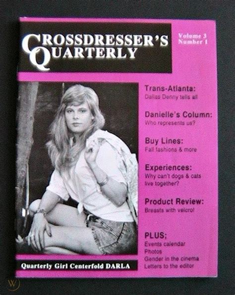 Vintage Crossdresser S Quarterly Vol No S Transgender Gay Lgbt