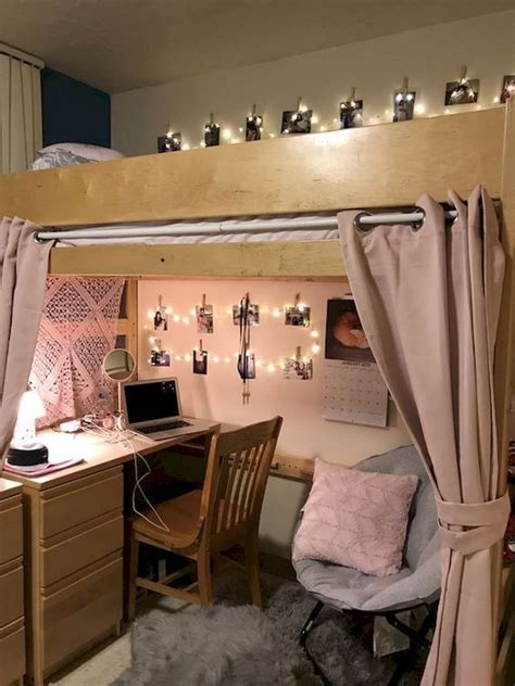 22 College Dorm Room Ideas For Lofted Beds Small Apartment Bedrooms Dorm Room Designs