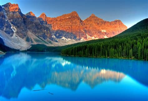 Moraine Lake Banff National Park Lake Mountains Wallpapers Hd