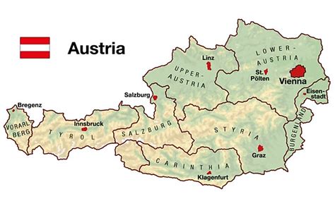 The Nine States Of Austria By Population Worldatlas