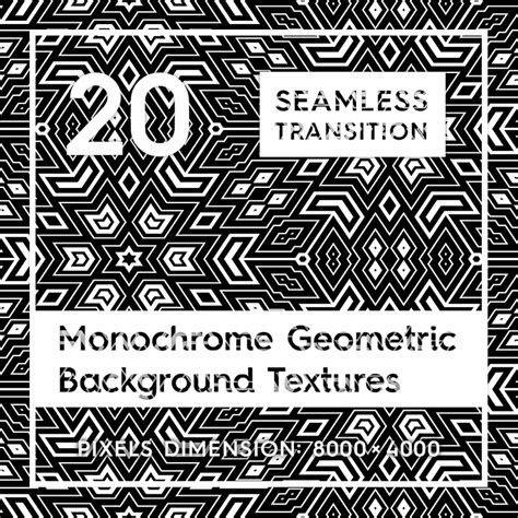 Artstation 20 Monochrome Geometric Backgrounds