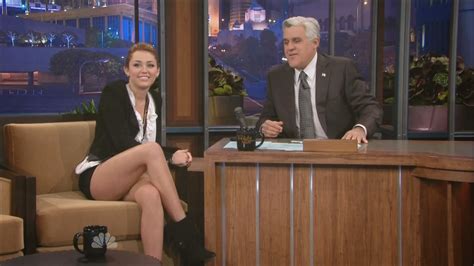 Miley Cyrus Tonight Show With Jay Leno Celebrity Videos