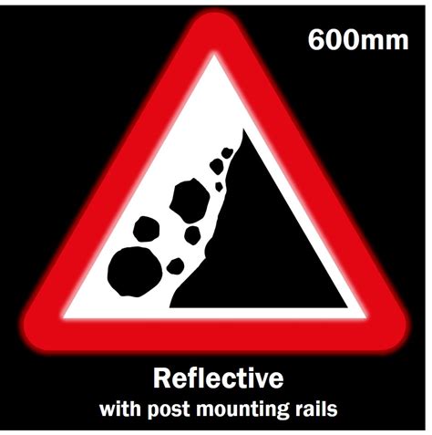 Falling Rocks Right Traffic Sign Reflective Road Signs Ssp
