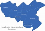 Landkreis Neunkirchen interaktive Landkarte | Image-maps.de