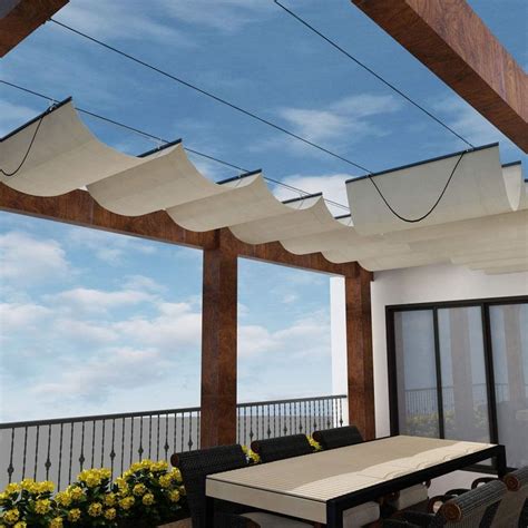 A Retractable Pergola Shade Adds Privacy And Character To Your Outdoor Living Area Home Design