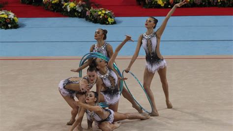 Bulgarian Rhythmic Gymnastics Group Team Wins Silver Medal At Five