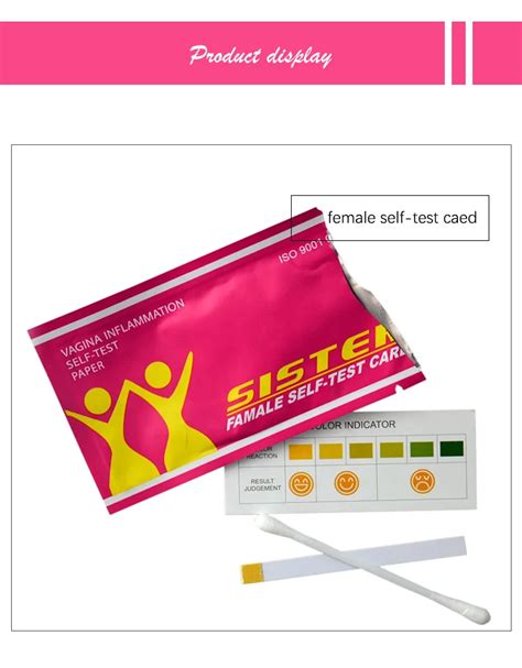 Usa Market Vagina Health Self Test Card Testing Vagina Ph Along With The Shuya Sanitary Napkins