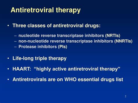 Ppt Antiretroviral Therapy Powerpoint Presentation Id