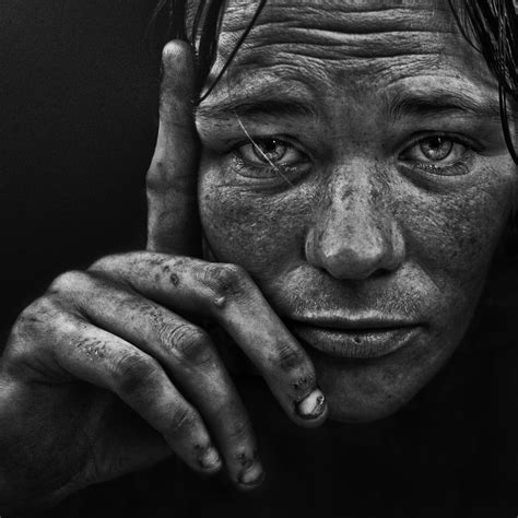 A Question Posed Lee Jeffries Black And White Portraits Face