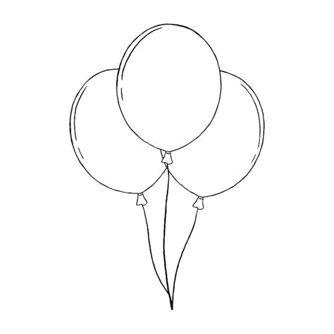 Premium Vector Balloons Hand Drawn Sketch Vector