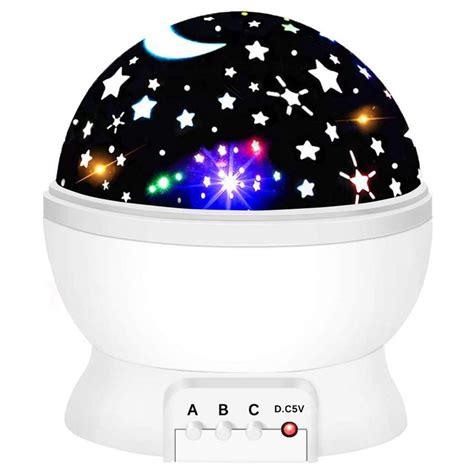 3d Star Projector Lamp 360 Degree Star Night Light Romantic Room Rotating Cosmos Star Projuctor